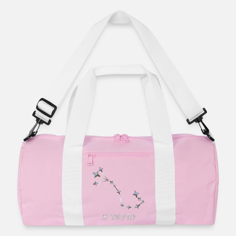 Scorpio Sternbild – Silberne Minimal-Konstellation Recycelte Duffel Bag