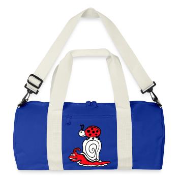 Snail 2 Friends Ladybug Fast Team Cute - Recycled Duffel Bag - bright royal/off white - Front