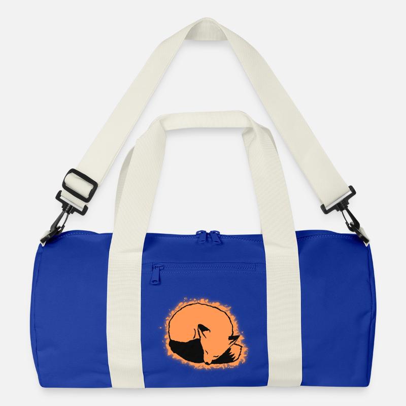 Fox Sleeping: Cute, Kawaii & Comic Style Recycled Duffel Bag
