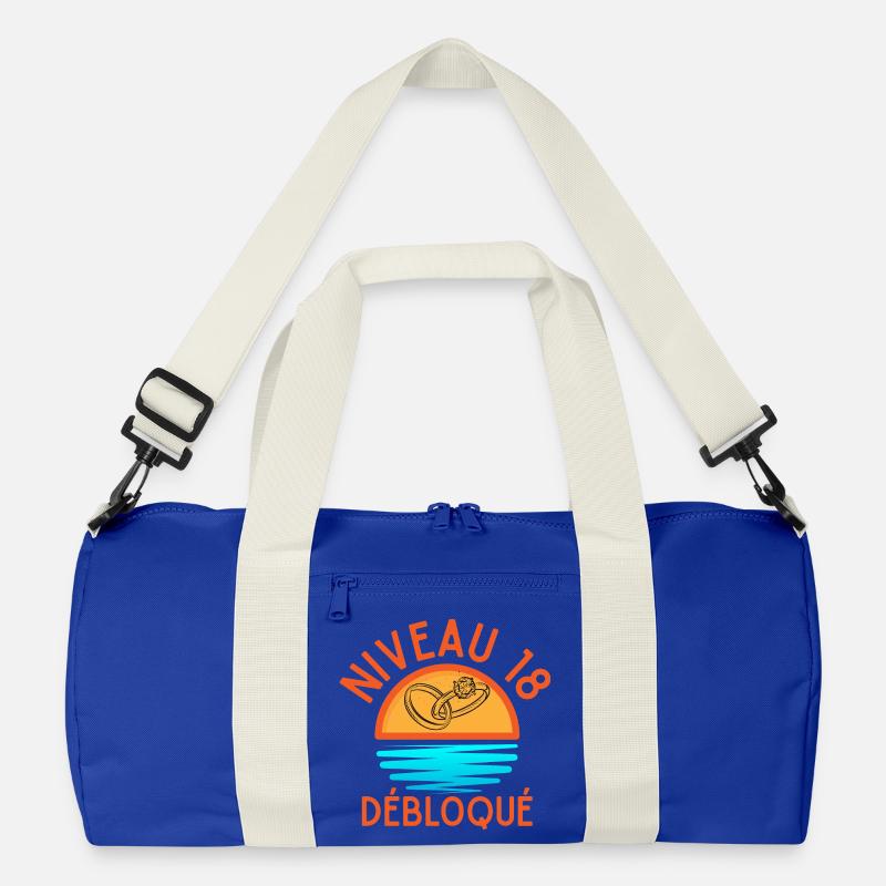 Level 18 Unlocked, a creative and joyful touch Recycled Duffel Bag