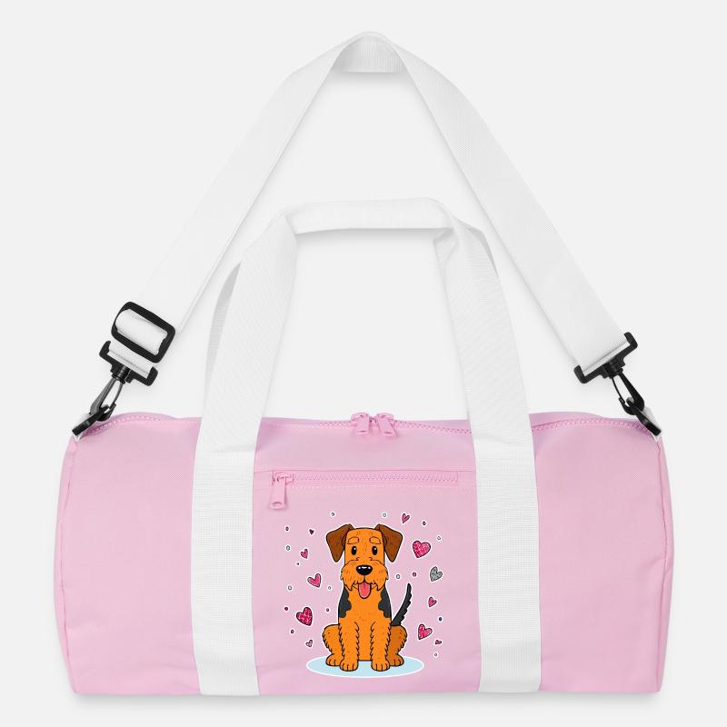 Airedale Terrier (comic) Recycled Duffel Bag