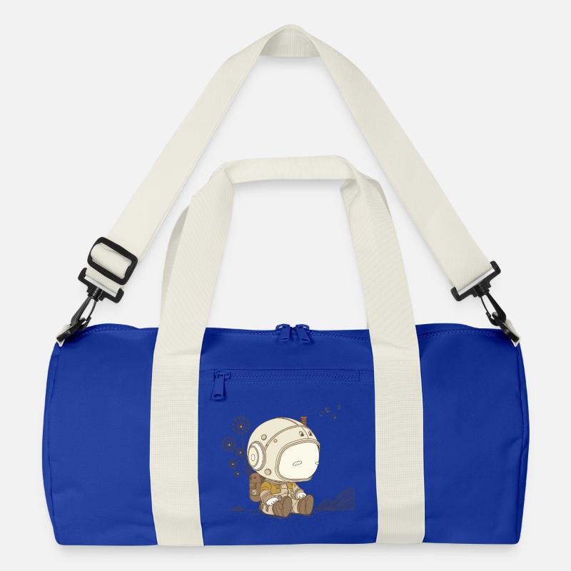 Astro-sad - Recycelte Duffel Bag - Leuchtend Königsblau/Offwhite