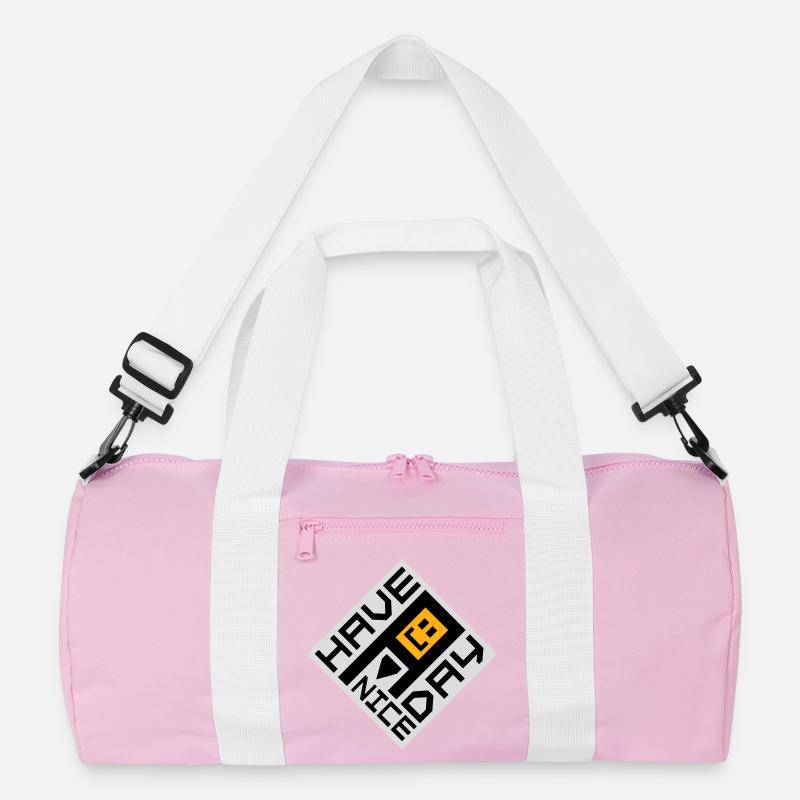 Have A Nice Day Funny Sarcastic Saying Cute Recycled Duffel Bag