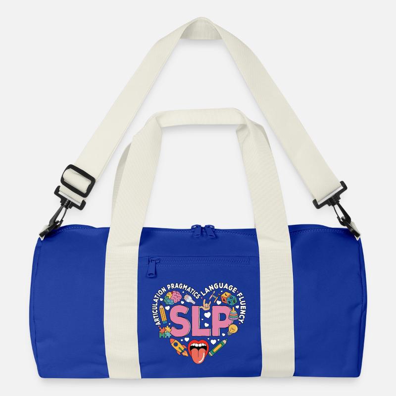 Speech Therapy Speech Language Pathology SLP Recycled Duffel Bag