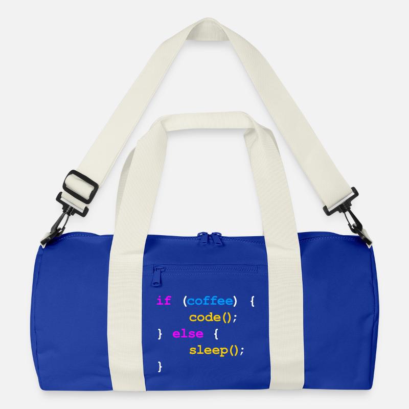 Kein Kaffee Kein Code Programmierer Informatiker Recycelte Duffel Bag