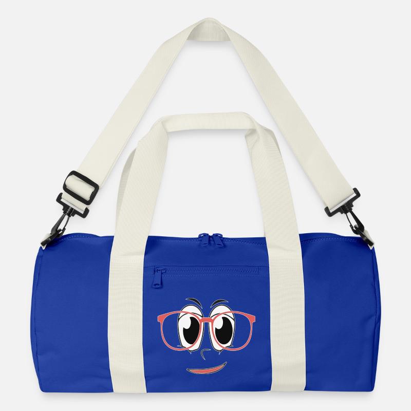 Sieht gut aus - Recycelte Duffel Bag - Leuchtend Königsblau/Offwhite