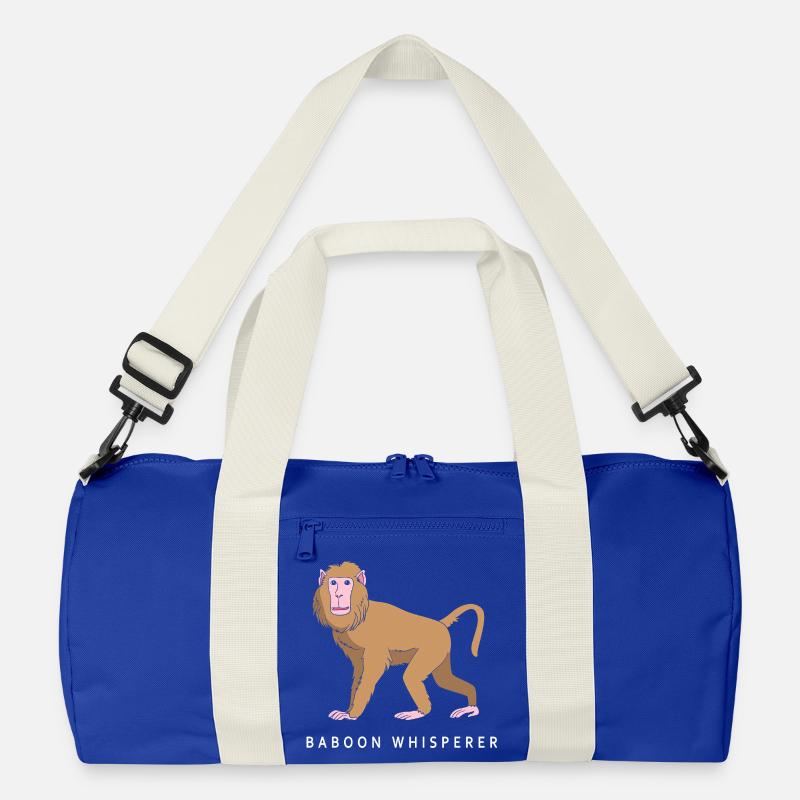 Baboon Baboon Primate Monkey Monkey Recycled Duffel Bag
