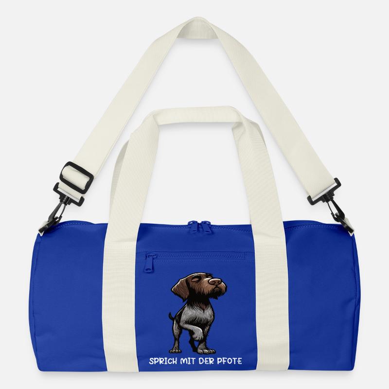 Sprich mit der Pfote Deutsch Drahthaar Drahthaare Recycelte Duffel Bag