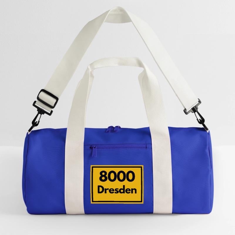 OLD POSTCODE POSTCODE RETRO 8000 DRESDEN ELBE Recycled Duffel Bag