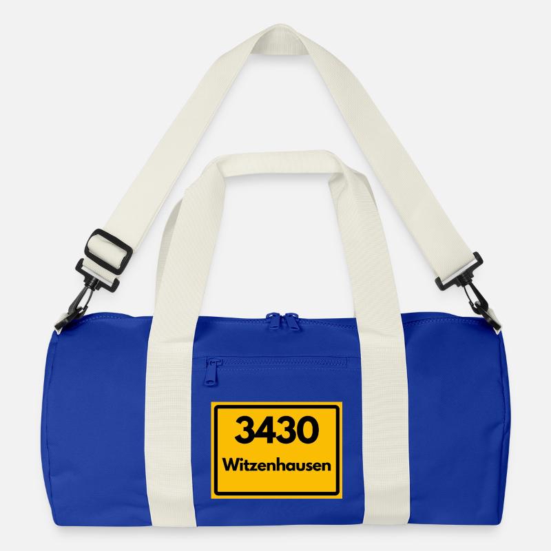 OLD POSTCODE ZIP CODE RETRO 3430 WITZENHAUSEN Recycled Duffel Bag