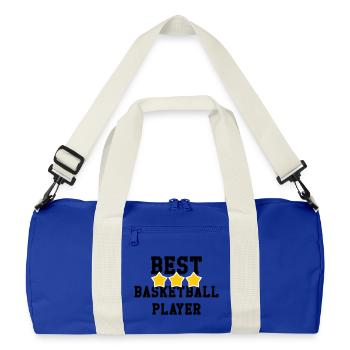 Bester Basketballspieler der Welt – Sportmeister - Recycelte Duffel Bag - Leuchtend Königsblau/Offwhite - Vorne