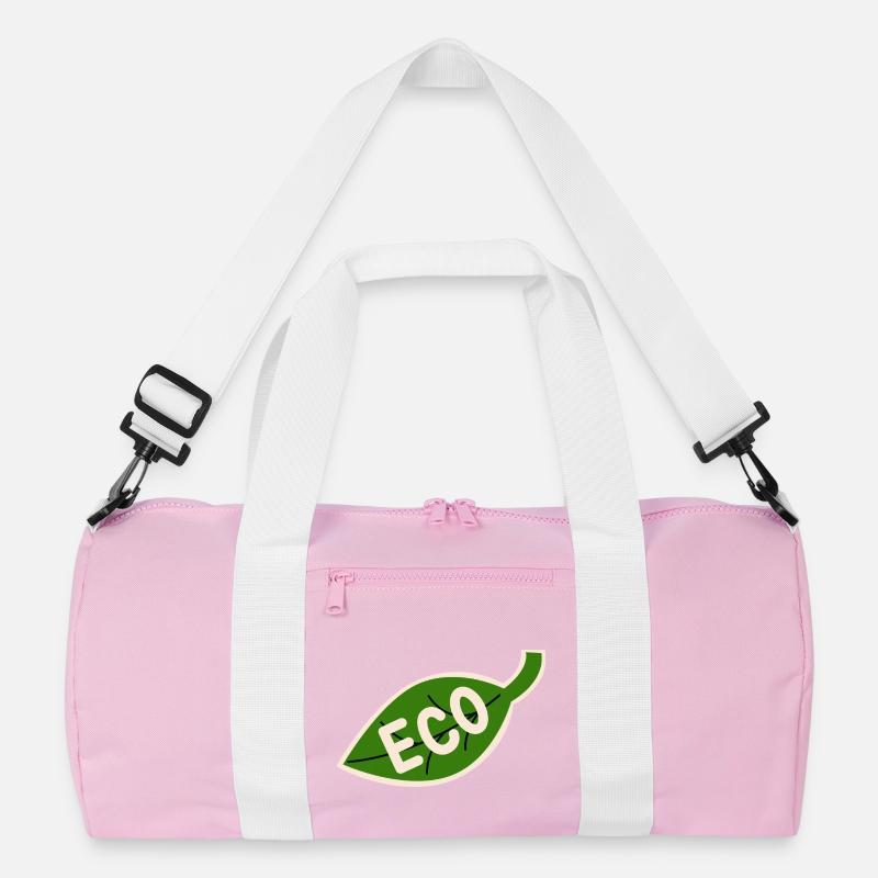 Eco Leaf Emblem - Minimal Nature Recycled Duffel Bag