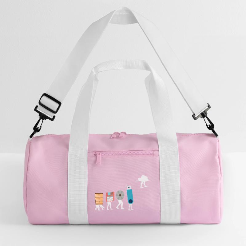 Cloud-Computing-Lustige Programmierer-Daten-KI-Software Recycelte Duffel Bag