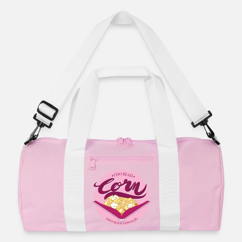 Corn with pink background Recycled Duffel Bag