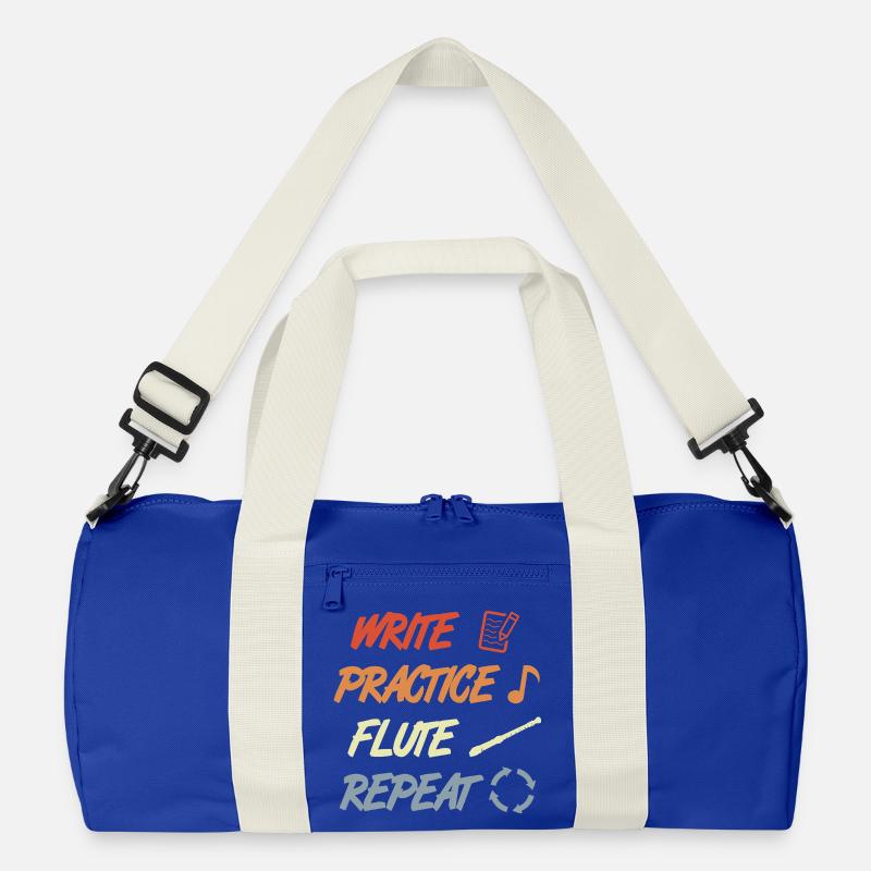 Write Practice Flute Repeat Recycelte Duffel Bag