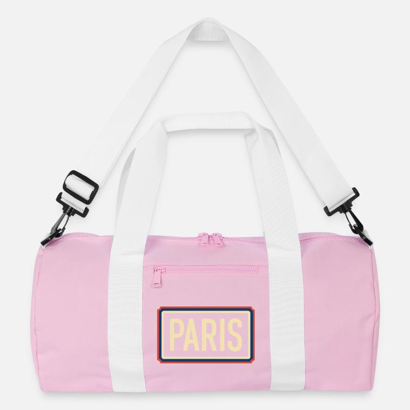 Pariser Retro-Abzeichen-Emblem Recycelte Duffel Bag