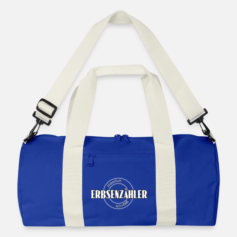Erbsenzähler - Recycelte Duffel Bag - Leuchtend Königsblau/Offwhite