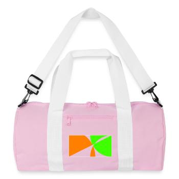 Restez sur la balle! - Sac de sport recyclé - rose/blanc - Devant