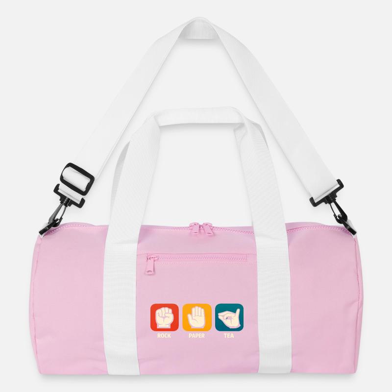 Rock Paper Tea Lustiger Teetrinker Tee Recycelte Duffel Bag