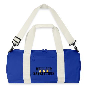 Bester Basketballspieler - Recycelte Duffel Bag - Leuchtend Königsblau/Offwhite - Vorne