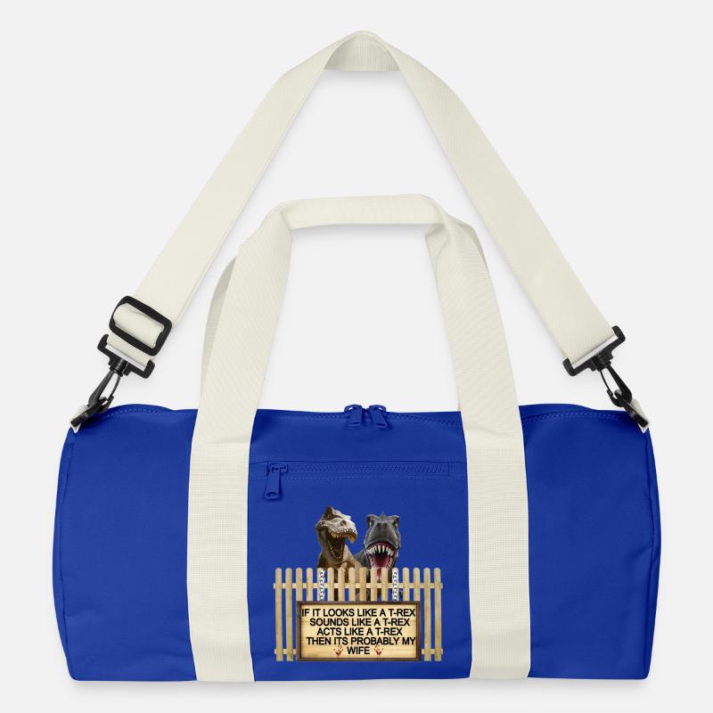 TREX Ehefrau Witz Zeichen T-Shirt Recycelte Duffel Bag