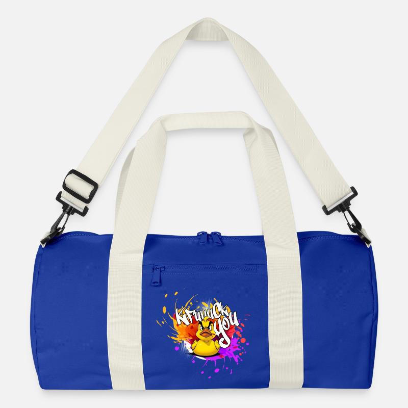 Graffiti Duck: Eine Explosion der Farben Recycelte Duffel Bag