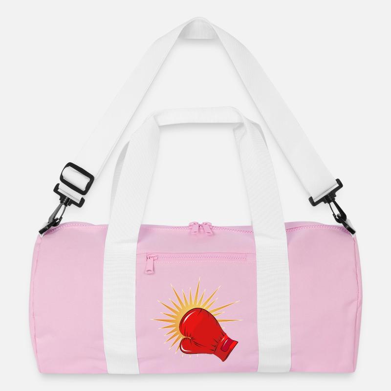 Roter Boxhandschuh mit Schlag-Effekt Recycelte Duffel Bag