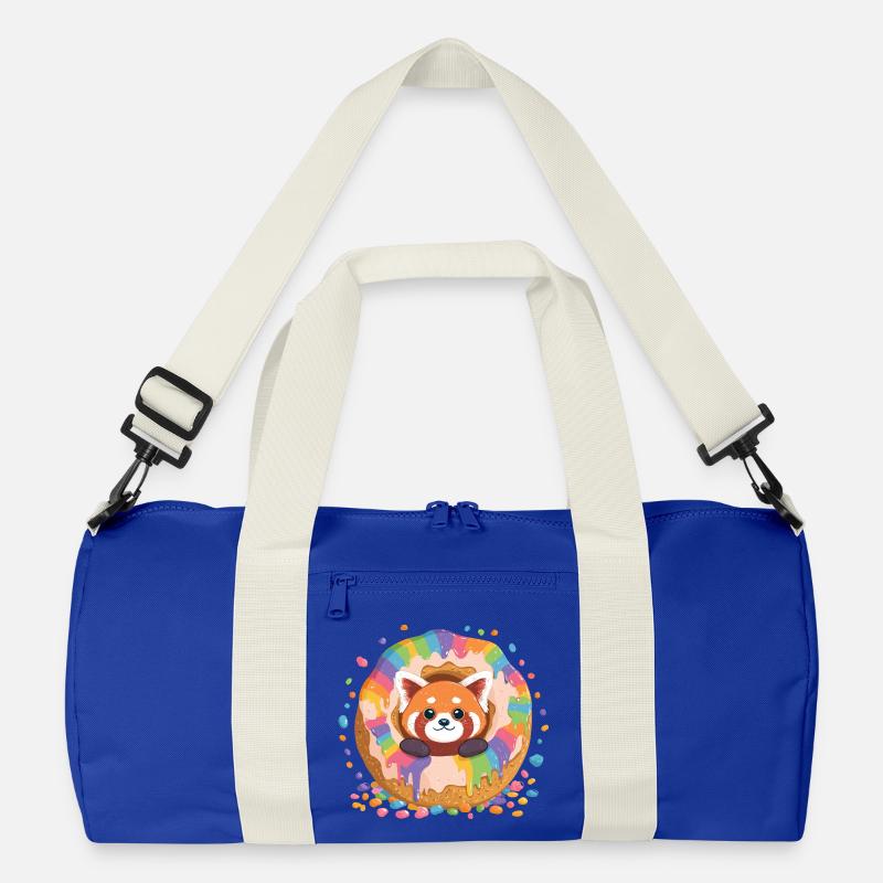 Donut Panda Rainbow Recycled Duffel Bag