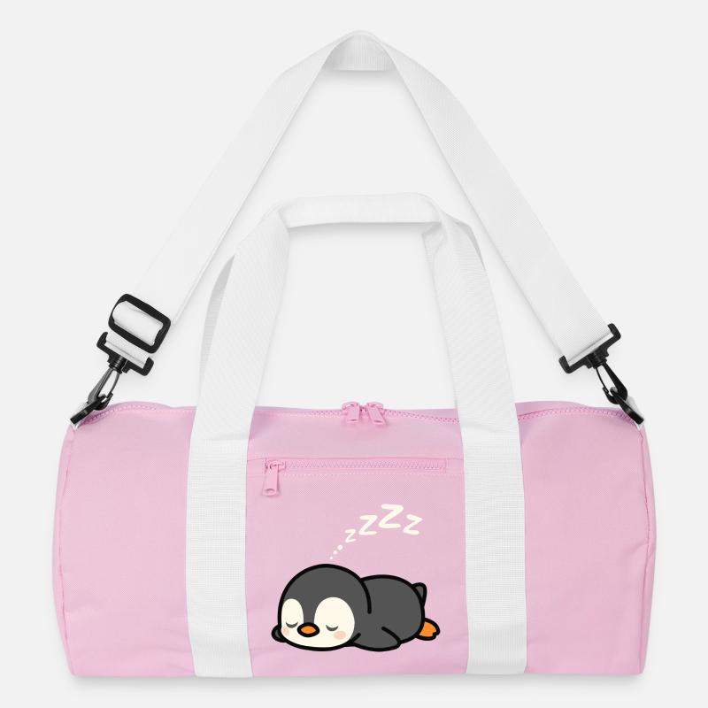 Süßes Pinguin-Nickerchen Recycelte Duffel Bag