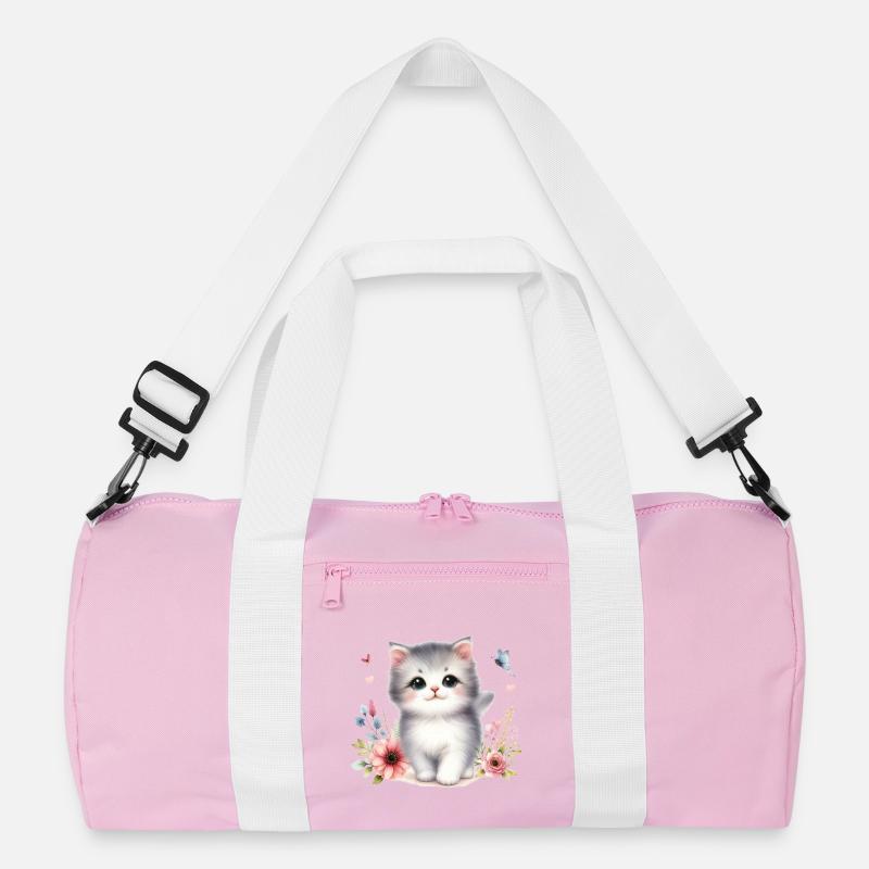 Süße Katze Recycelte Duffel Bag