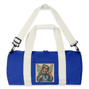 Pato la fée - Sac de sport recyclé - bleu roi vif/blanc cassé - Devant