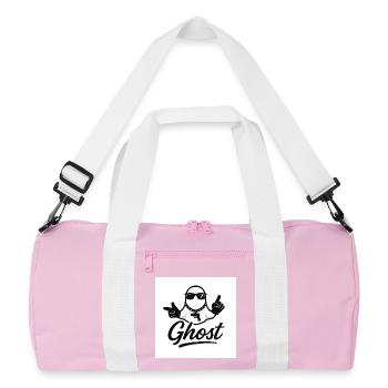 Ghost Street with Gun - Recycled Duffel Bag - pink/white - Front