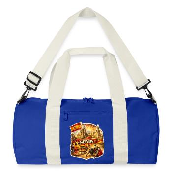 Collège du patrimoine espagnol - Sac de sport recyclé - bleu roi vif/blanc cassé - Devant