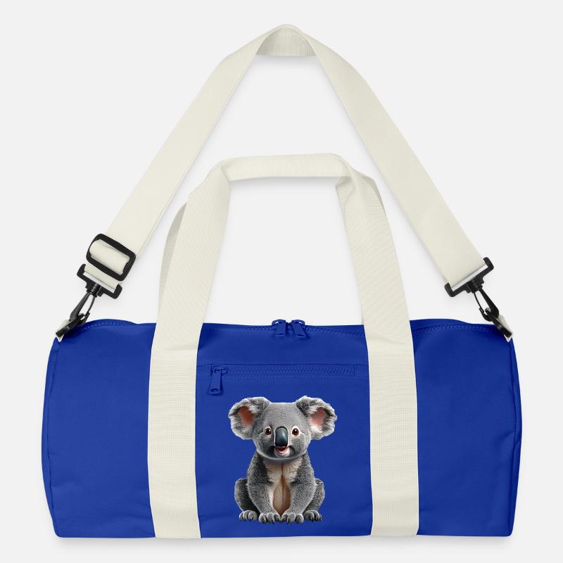 Koala - Recycelte Duffel Bag - Leuchtend Königsblau/Offwhite