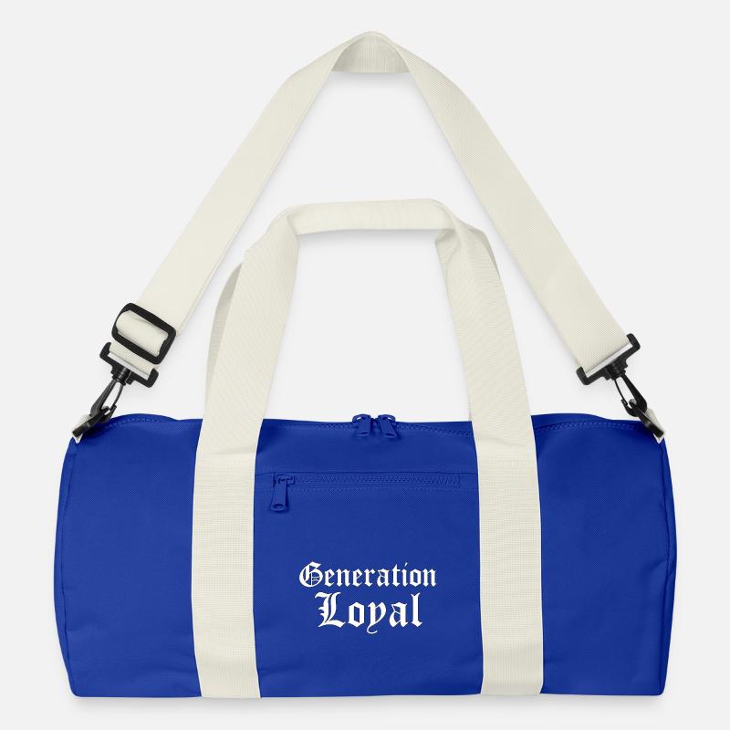 Generation Loyal Gothic Typography Design Recycelte Duffel Bag