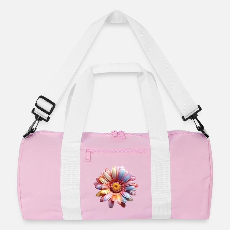 Regenbogen Gänseblümchen – Bunte Flowerpower Recycelte Duffel Bag