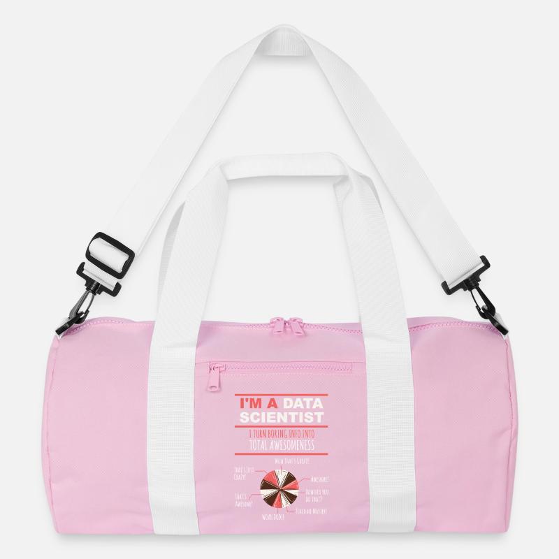 I'm a Data Scientist Boring Info into Awesomeness Recycled Duffel Bag