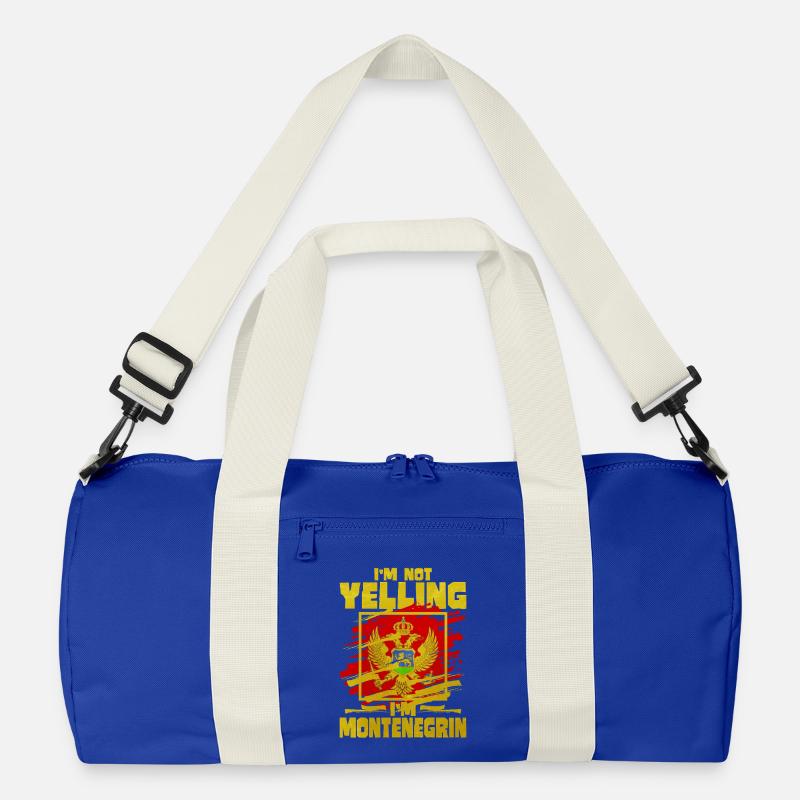 Montenegro - Recycelte Duffel Bag - Leuchtend Königsblau/Offwhite