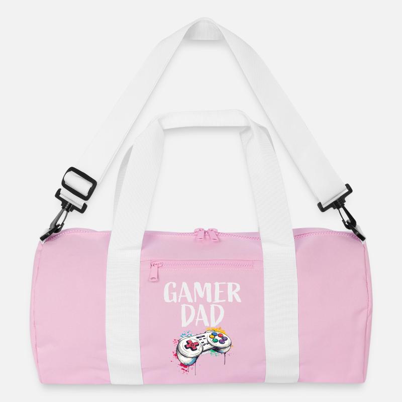 Gamer Dad Controller Kunst Recycelte Duffel Bag