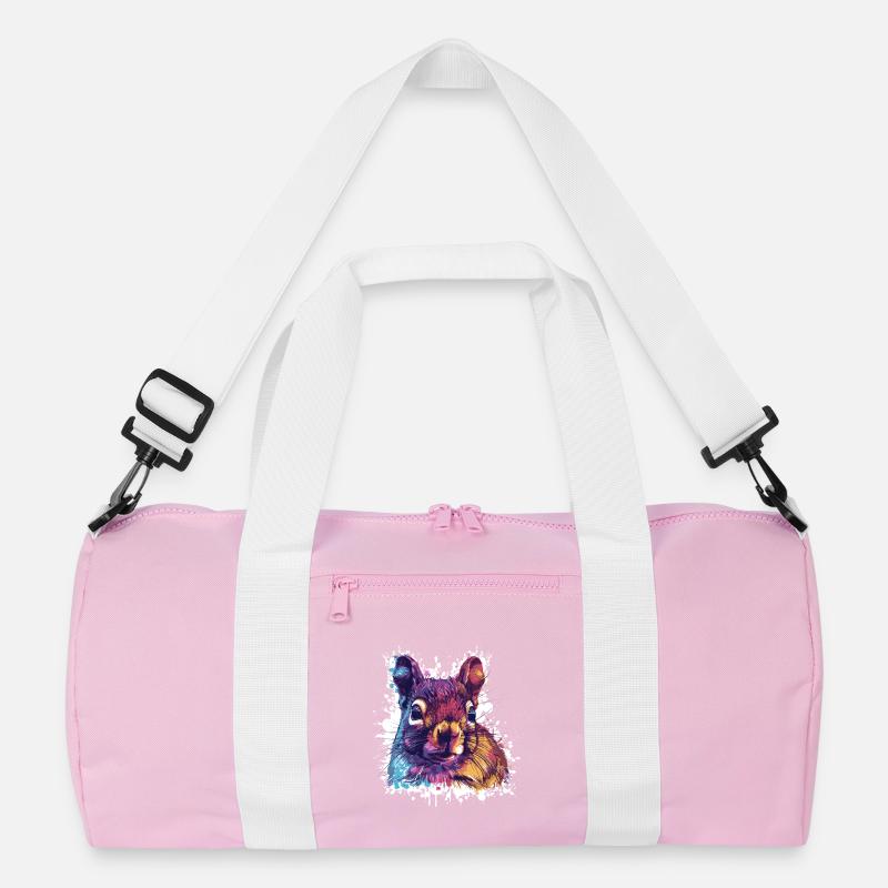 Farbkontrast Eichhörnchen PopArt Recycelte Duffel Bag