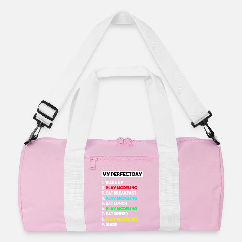 Mein perfekter Tag Maßstabs-Modellierungsroutine-Slogan Recycelte Duffel Bag