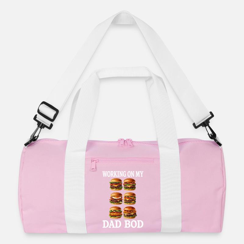 Dad Bod Burger Grid Recycelte Duffel Bag