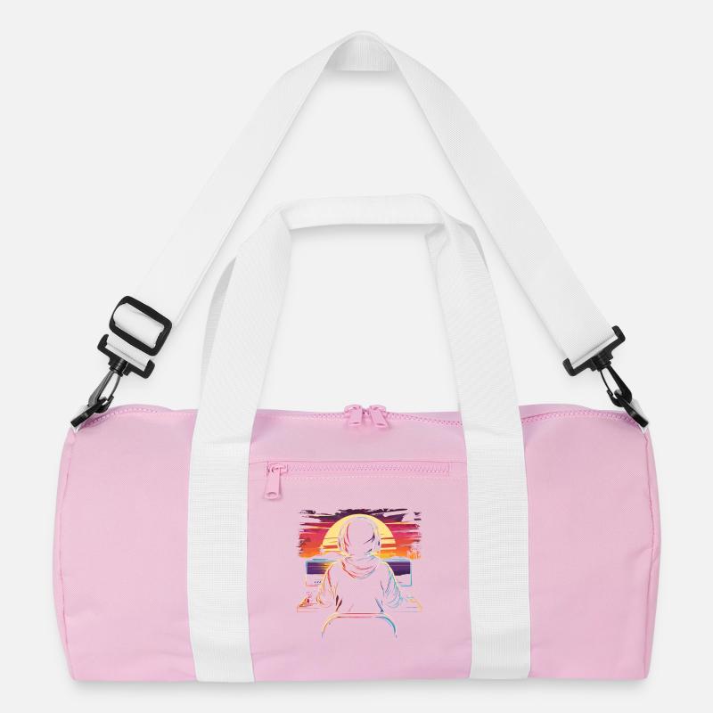 Gamer Synthwave Recycled Duffel Bag