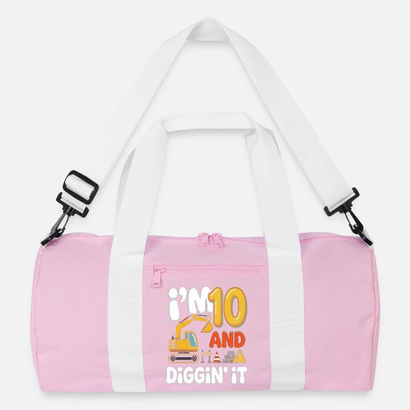 Ich bin 10 und Diggin' It Recycelte Duffel Bag