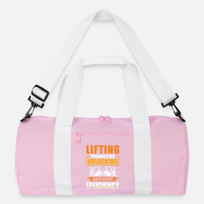 Staplerfahrer Englisch Spruch Stapler Recycelte Duffel Bag