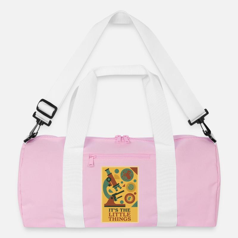 The Little Things | Microbiology Microscope Recycled Duffel Bag