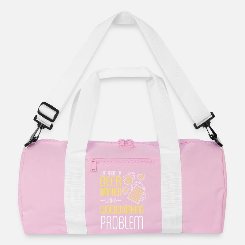 Beer Drinker With Woodworking Problem Recycled Duffel Bag