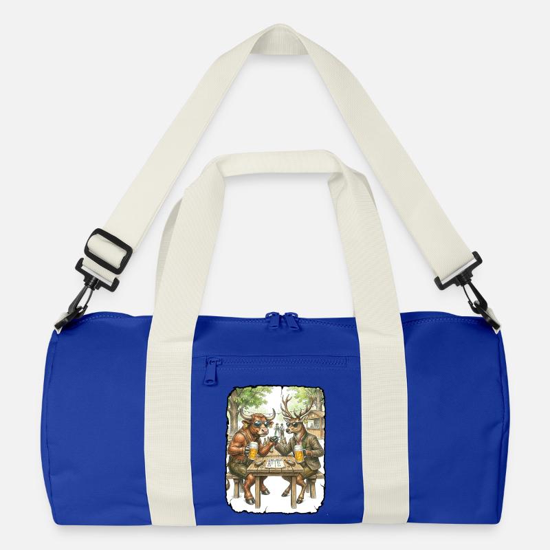 Stier Hirsch Biergarten Recycelte Duffel Bag