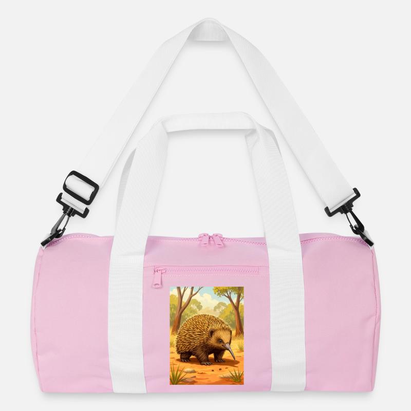 Echidna A spiny wanderer with ancient charm  Recycelte Duffel Bag