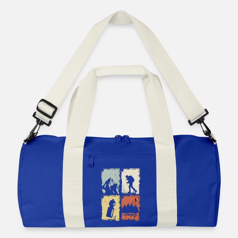 Vier Panel Silhouette Grunge Recycelte Duffel Bag